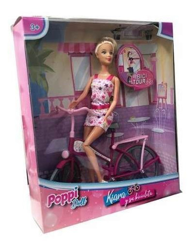 Muñeca Poppi Doll Kiara Y Su Bicicleta B111