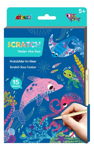 15 Laminas Scratch Para Niños Tamaño A5 - Quo