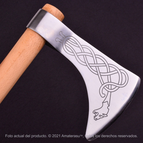 Imagen 5 de 9 de Hacha De Guerra Vikinga Serpiente Windlass Marto Funcional