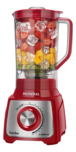 Liquidificador Turbo Mondial 1200W L-1200 RI