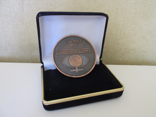 Antigua Medalla Fundacion De Codelco Chile Año 1976 Escasa