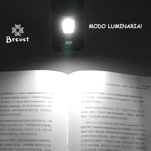 Lanterna 4 Núcleos Tática Recarregável Usb Potente Brcost Led Carro pesca luminária