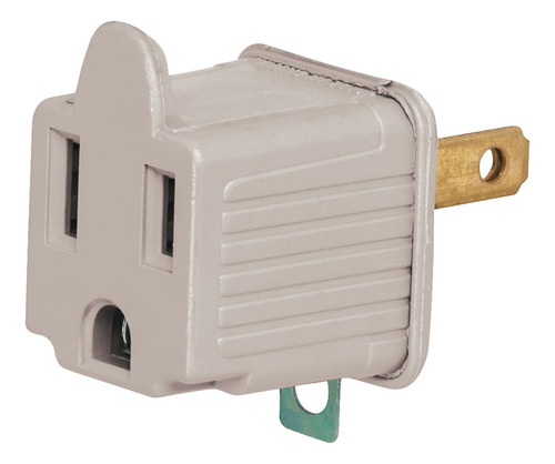 Adaptador 3 A 2 Blanco, Volteck, 2 Pieza