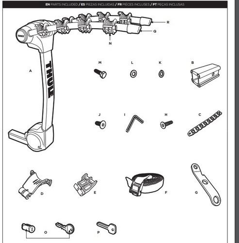 Peça Reposição Do 9092xt Spare Me Thule - Peças Na Descrição