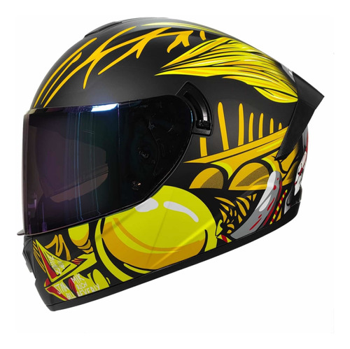 Rmm Hf701 Casco Certificado Deportivo Crazy Clown Talla Xl