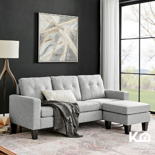 Sofá Sala Esquinera Izquierda Sillón Reversible Madera