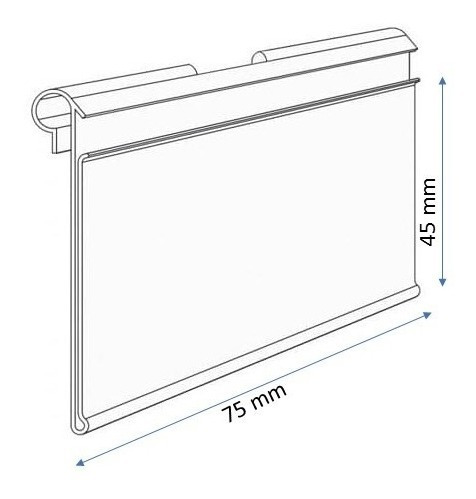 Etiqueta De Pvc Cristal P/ Ganchos Porta Preço 500 Unidades