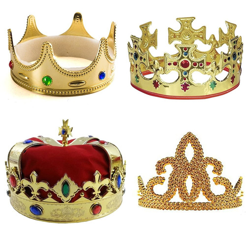 Corona De Reyes  Paquete De   Royal King Crown Y Prince...