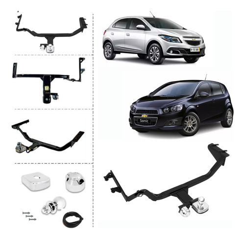 Engate Reforçado Onix E Sonic Hatch 2011 2012 2013 Até 2019