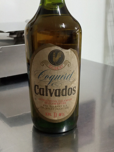 Botella De Aguardiente Coquerel Calvados De Gilbert, S.a.,