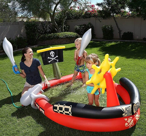 Imagen 4 de 8 de Pileta Inflable Barco Pirata 191cm Bestway Cod 53041 Bigshop
