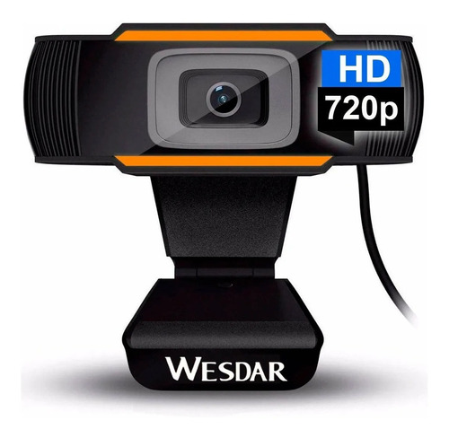 Camara Web Wesdar Webcam Usb Hd 720p Plug & Play Microfono 