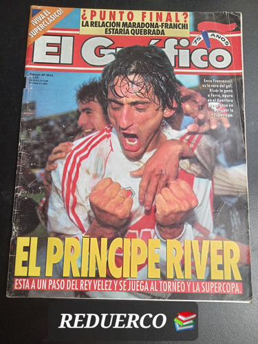 El Gráfico 3913 Francescoli Maradona Boca River 4/10/1994