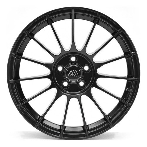 Rines 17 5/100 Jetta Clasico Vento Polo Neon Stratus 4 Rines Color Negro Mate