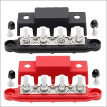 Comprar Bloque Distribucion Energia 4 Poste Par Barra Bus Tapa 250