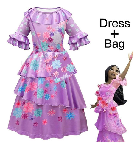 Disfraz De Encanto Madrigal Para Niñas, Vestido De Princesa