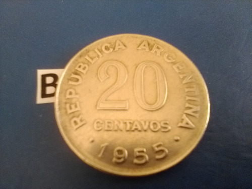 Moneda Argentina 20 Centavos 1955 Revolución Libertadora?