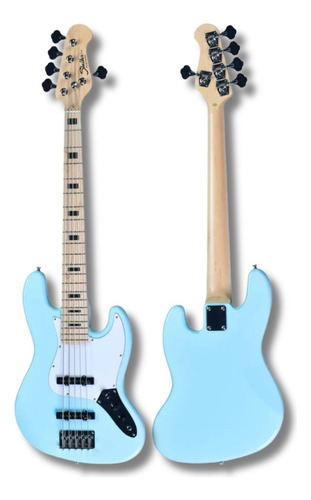 Baixo 5 Cordas Shelter Jazz Bass Shjb755 Pro Cor Shjb755pro-sbl