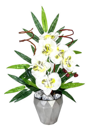 Arranjo Orquideas Adelma - Flores Artificiais Artificial 