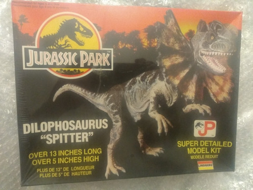 Figura Jurasik Park Dilophosaurus Spitter Model Kit Lindberg