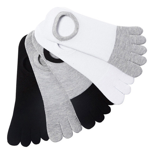 Calcetines De Malla Con Cinco Dedos Para Hombre, 5 Pares