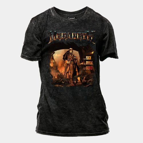 Remera Megadeth-the Sick, The Dying (nevada,negra O Blanca )