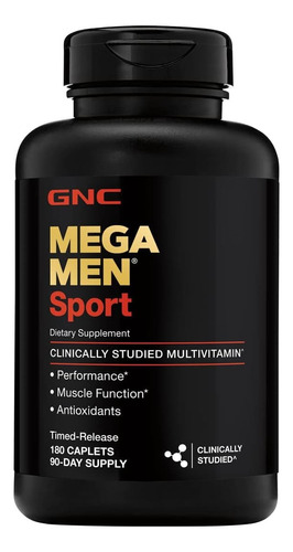 Gnc Mega Men Sport 180caps Gnc Original Vitamina De Eeuu