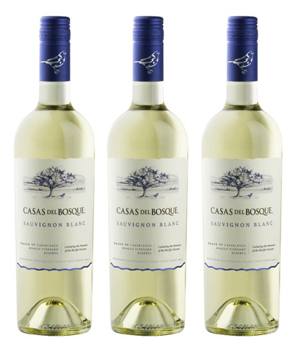 3 Vinos Casas Del Bosque Reserva Sauvignon Blanc