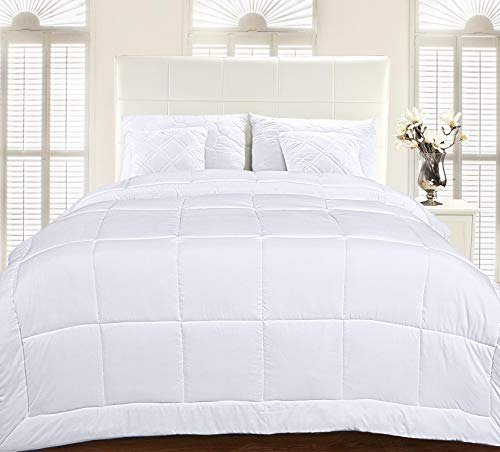 Utopia Edredon Acolchado Alternativo Queen Size Color Blanco