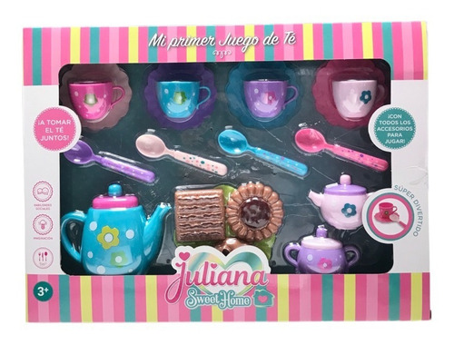 Juego De Te Juliana Accesorios Jueguete Infantil Cocinita Color Multicolor