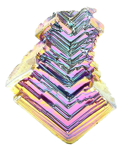 Pedra Original De Bloco Mineral De Cristal De Bismuto Colori