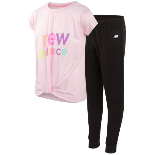 Conjunto Jogger Niñas, Camiseta De Manga Corta De Rend...