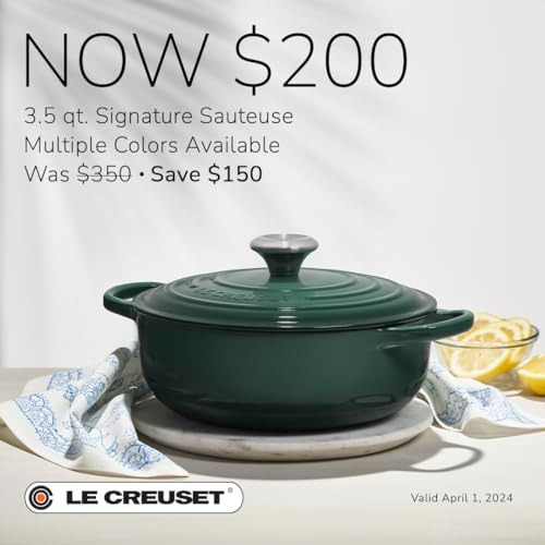 Le Creuset Enamelado De Hierro Fundido Sauteuse Oven, 35
