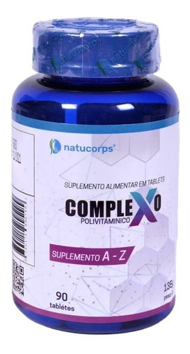 Suplemento Natucorps Complexo X Polivitamínico De A-z
