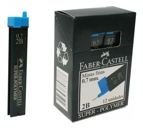 Minas Portaminas 0.7 2b Faber Castell X12 Packs