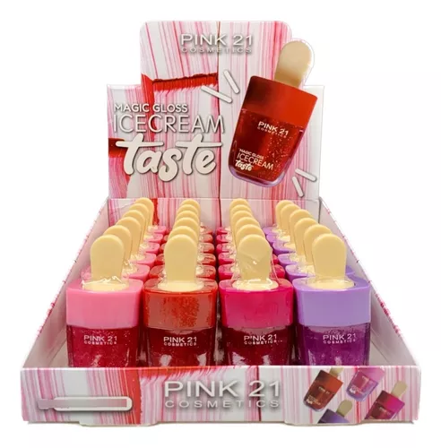 Pink 21 Gloss Sorvetinho Rosa Magic Gloss Ice Cream Taste