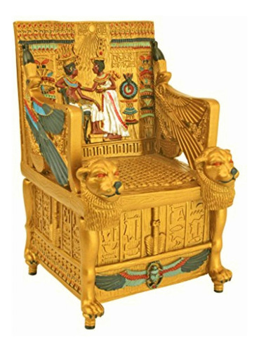 Design Toscano Decoración  cajita De King Tut Trono