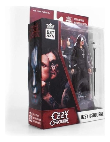 Figura De Acción Bst Axn Ozzy Osbourne De 5 Pulgadas