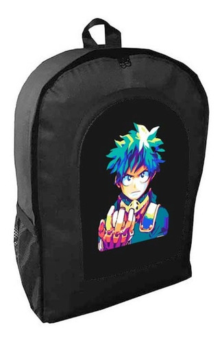 Mochila Negra My Hero Academia Adulto / Escolar K2