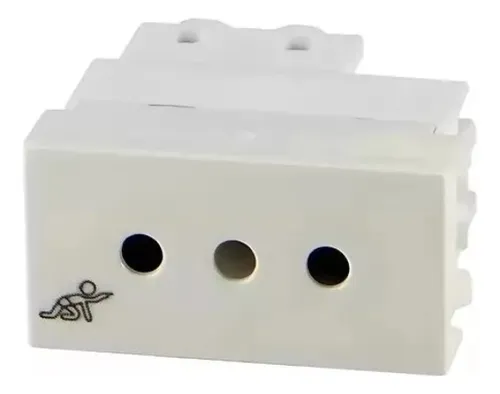 Plaqueta Completaprestavivion Conatel + 1 Toma 3 En Línea Pf Color Blanco