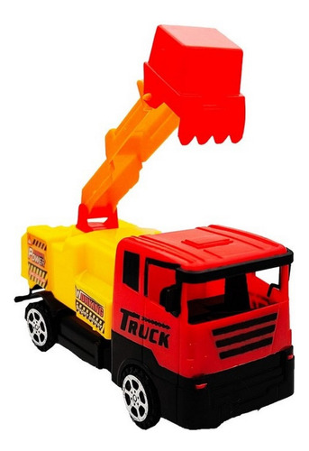 Volqueta Camión Retroexcavadora Grua Construcciòn Niños Color Roja