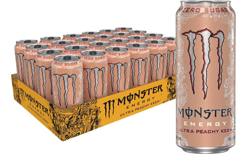 Monster Energy Bebida Energetica (paq. 24) Ultra Peachy Keen