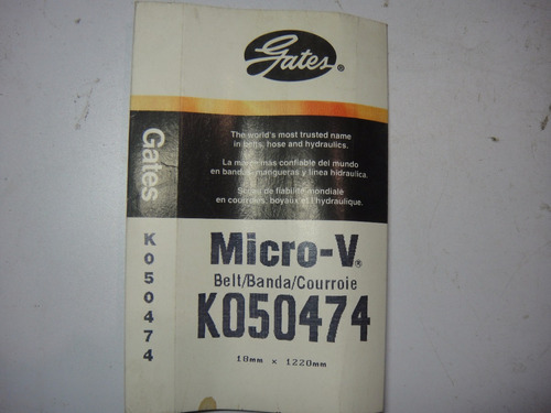 Correa Motor Micro V Chev Cavalier Z-24 Gates K050474