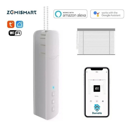 Imagen 2 de 10 de Motor Persiana Inteligente Con Batería Alexa & Google Home