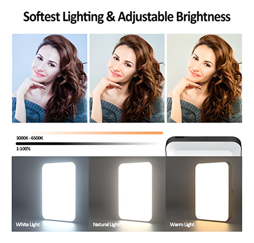 Luz De Selfie Recargable Para iPhone - Luz Led Ajustable