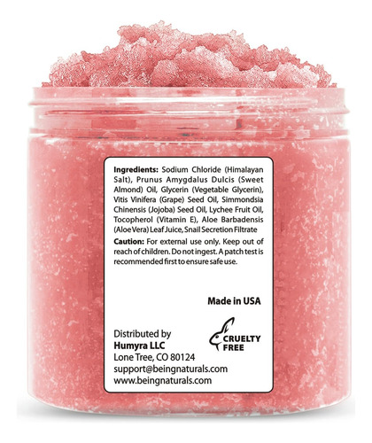 Exfoliante Corporal Being Naturals Con Sal Del Himalaya Con