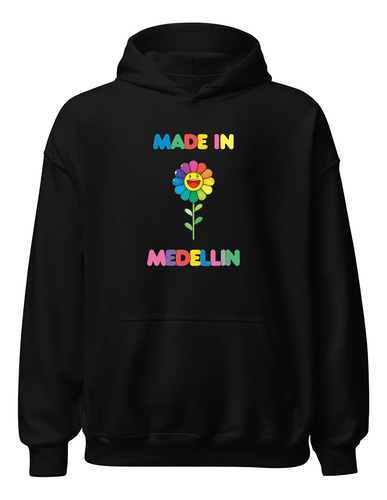 Hoodies Buzos Made In Medellin Flor J Balvin Colores