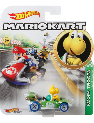 Carro Hotwheels Mario Kart Koopa Troopa Cicuit Special