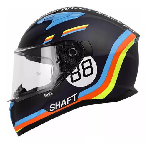 Casco para moto SHAFT INTEGRAL 551 BRUK BL RJ VISOR TR