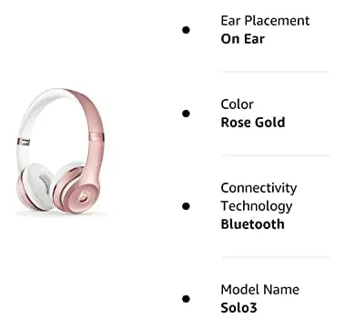 Auriculares Supraaurales Beats Solo3 Wireless (modelo Oro